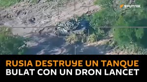 Rusia continúa destruyendo tanques ucranianos con el dron Lancet