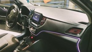 Подсветка салона Hyundai Solaris