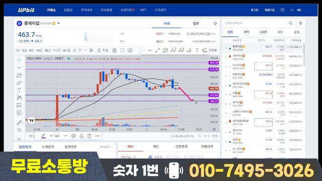#플레이댑 #플레이댑코인 ✅ 410 555 변곡 활용, 3월초 매매전략!! (11일 상폐 or 유의 연장 or 유의 해제 결정 됩니다) 홀덥누들은 단기 대응 꼭!! 보세요