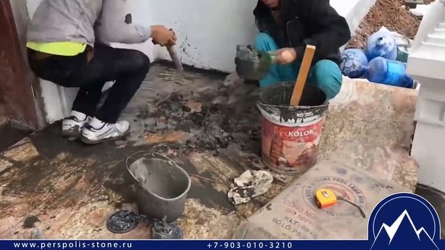 Using stone for building 's entrance (Использование камня для отделки входа в здание) смотреть онлайн