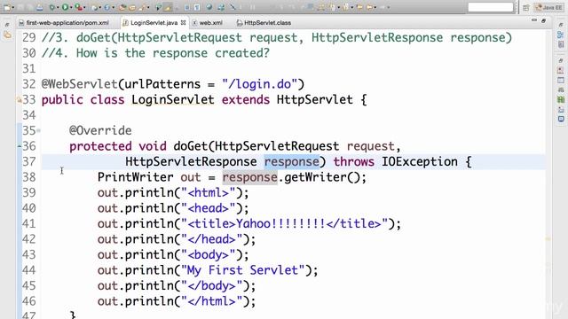 008 Step 01 Theory 4 Understand Your First Servlet LoginServlet Spring MVC Java Web смотреть онлайн