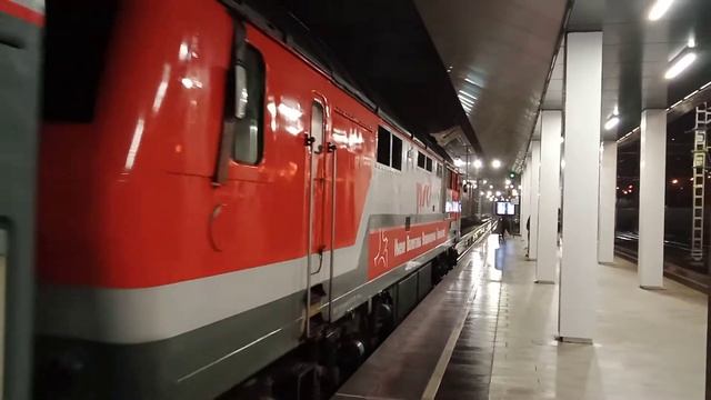 Пассажирский поезд № 602 Москва — Рыбинск отправляется с Восточного вокзала Москвы смотреть онлайн