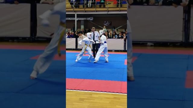 ВЕРТУШКА Победа ?️? #kyokushinkaikarate #kyokushin #karate #knokdown #fight