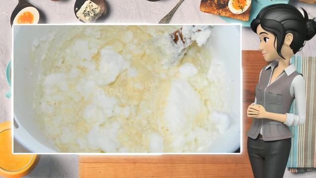 Торт творожный с фруктами