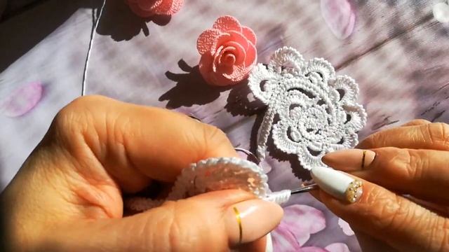 Май.МК "ЗАВИТОК С ГРЕБЕШКАМИ".Ирландское кружево. смотреть онлайн