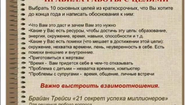 Целеполагание и Планирование - спикер Татьяна Ледяева