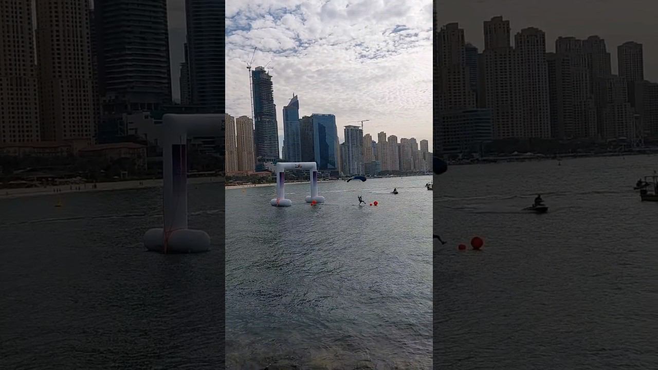 Парашютисты-свуперы мокнут на фестивале в Дубае | Парашютист ПРО #свуп смотреть онлайн