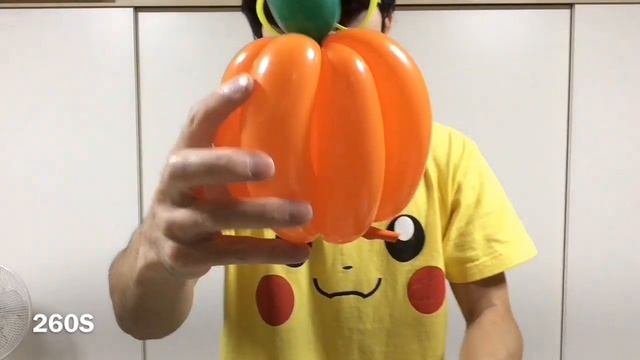 バルーンアート　かぼちゃの作り方　/  Balloon twisting Pumpkin смотреть онлайн