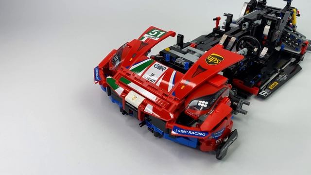 LEGO 42125 - Ferrari 488 GTE "AF Corse 51" (Unboxing and Speed Build) смотреть онлайн