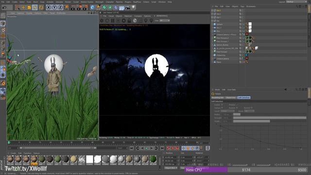 Killer bunny for (EdenMoh) - Speed art (#Photoshop & #C4d) | X-Wollf смотреть онлайн