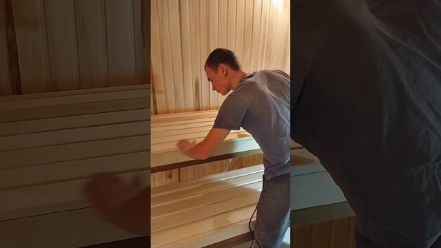 Внутренняя отделка сауны...