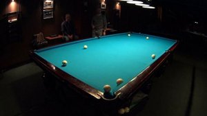 Биллия 4 шара накатом в одну лузу в русском бильярде