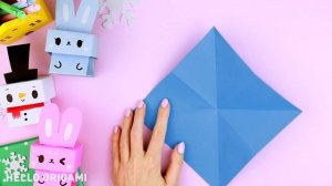 Оригами Зайчик и Снеговик из бумаги | Игрушка Антистресс Новый год | Origami Paper Rabbit & Snowman