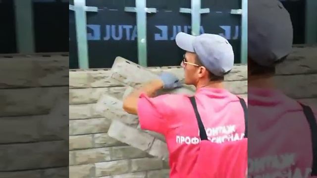Отделка Деревянного Дома из Бруса Панелями под Камень Альта Профиль .Отделка Фасада Дома Панелями.