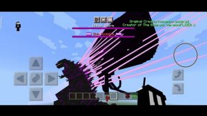 Shin Godzilla VS Cracker's Wither Storm Boss - Minecraft PE Mob Fight