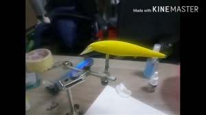 Покраска воблера аэрографом.