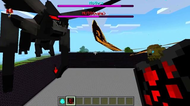 MOTHRA VS MUTO MACHO !! Godzilla no Minecraft смотреть онлайн