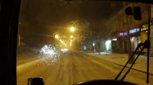 Глазами водителя автобуса #7 | Маз 103.065 | зима |