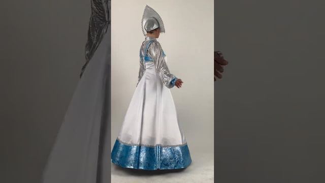 Карнавальный костюм Снегурочка Русская Бирюза смотреть онлайн