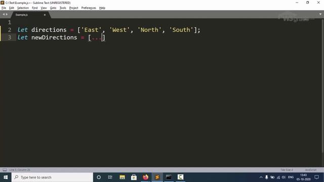 ECMA Script 6 SpreadOperator | ES6 tutorial | Node.js Tutorial Series