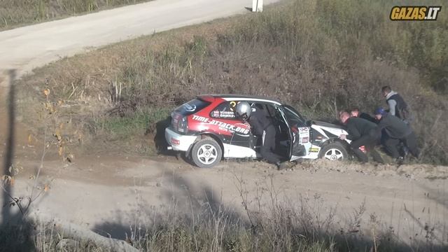 Honda Civic crash in Rally Classic Druskininkai 2014