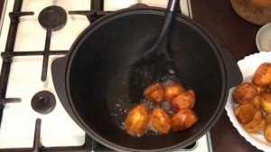 Вкуснейшее Оджахури По-Грузински. Жареный картофель с курицей в казане.