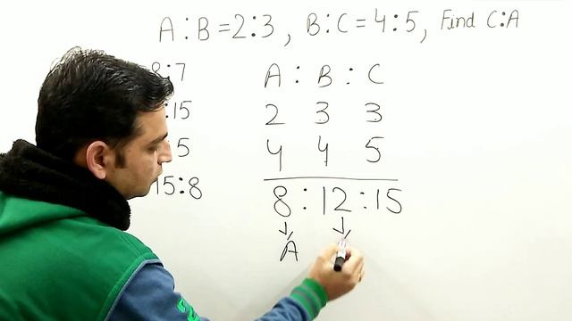Ratio and Proportion  | If A:B=2:3, B:C=4:5, find C:A & A:B:C | Shortcut Tricks to Solve
