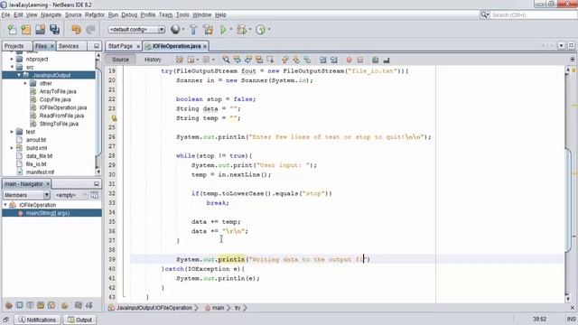 Learn Java IO: Perform Basic Input Output File Operations