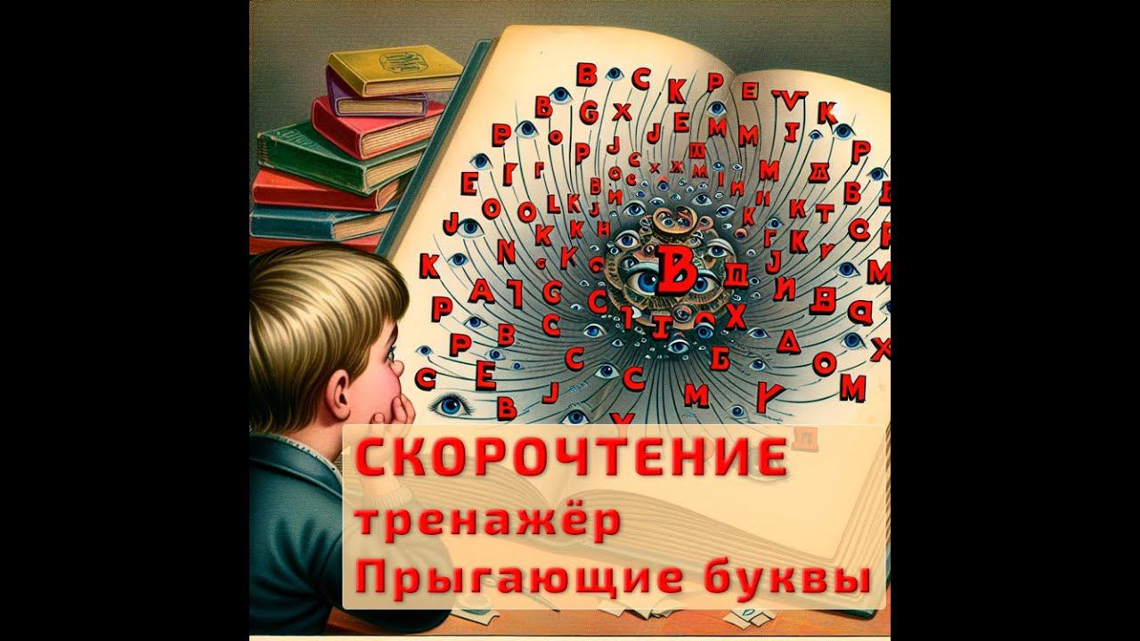 Прыгающие буквы №1 - СКОРОЧТЕНИЕ