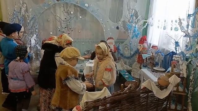 Колядки на старый Новый год в Синеколодецком филиале
