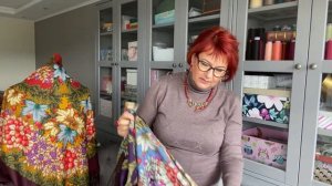 Павловопосадские платки «День осени златой» 8 кол 17 кол «Жостовский букет» 2 кол Olga Kirchgessner