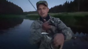 Голавль, судак, щука ночью на перекате! Ночная рыбалка на воблеры