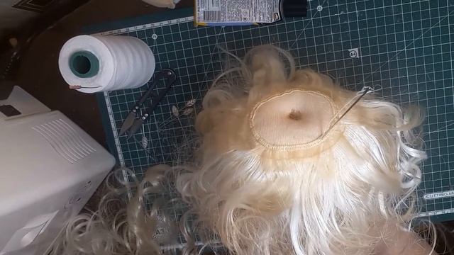 Трессы с мелированием для текстильной куклы.Мой метод пришивания.Подробный МК. смотреть онлайн