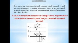 Электрические измерения  Лабораторная работа № 7  Измерение мощности в трехфазных цепях с применени