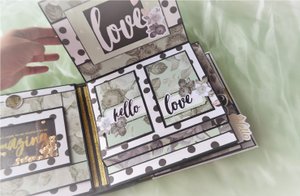 СВАДЕБНЫЙ ФОТОАЛЬБОМ / Страница №4 / СКРАПБУКИНГ ОБУЧЕНИЕ