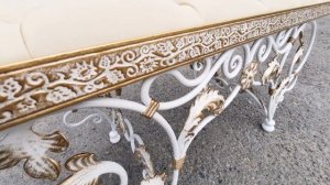 Кованая БАНКЕТКА. Мебель своими руками. Каретная стяжка. Ковка без станков. Ручная работа.