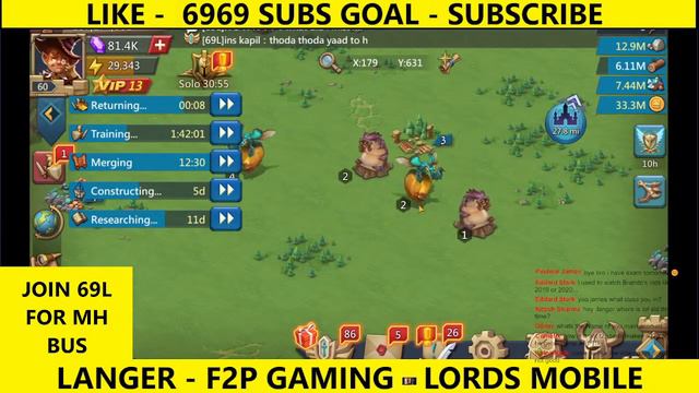 Lords Mobile - MONSTER HUNT BUS - Queen Bee - Maggot ! смотреть онлайн