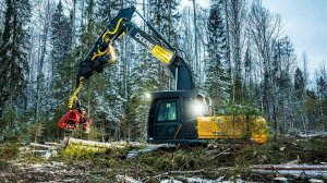 Отзыв о харвестере на базе экскаватора John Deere E 260 LC