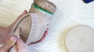 ИЗ стеклянной БАНКИ и природных материалов / Осенняя поделка ДОМИК