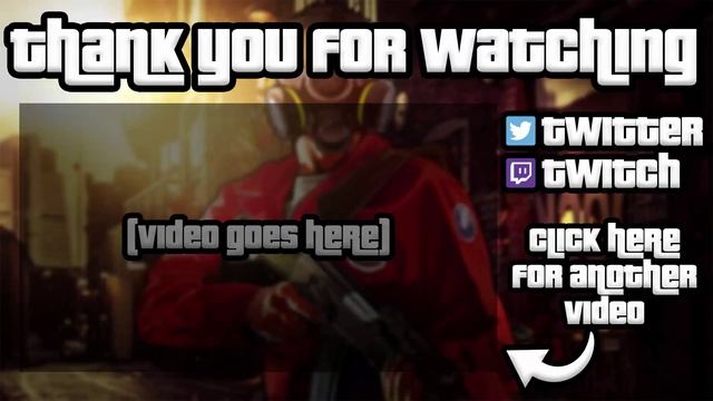 GTA YouTube Outro Template 23 - Free Photoshop Download смотреть онлайн