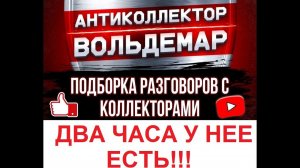 ДВА ЧАСА У НЕЕ ЕСТЬ!!!! РАЗГОВОРЫ С КОЛЛЕКТОРАМИ #коллекторы #разговорысколлекторами #Вольдемар