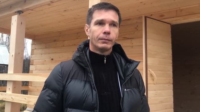 Баня из профилированного бруса 3х5 с террасой