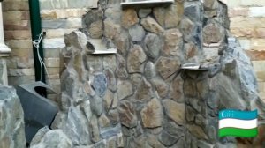 Обзор работ скульптуры фонтаны из арт бетона и натурального камня.