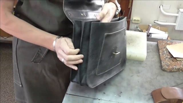 Кожаный портфель ручной работы (создание прототипа). Часть 4 (заключительная). смотреть онлайн