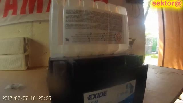 ЗАПРАВКА НОВОГО АККУМУЛЯТОРА Exide ETX9-BS смотреть онлайн