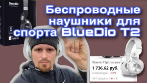 Беспроводные наушники для спорта BlueDio T2 // лучшие беспроводные наушники