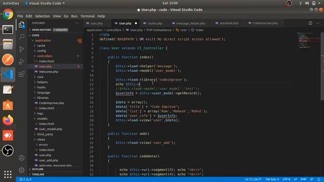 Custom Library in Codeigniter Part #11 | Codeigniter 3 Tutorial in Hindi