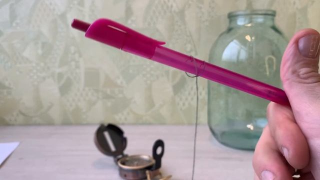 Делаем компас из иголки, нитки и магнита! смотреть онлайн