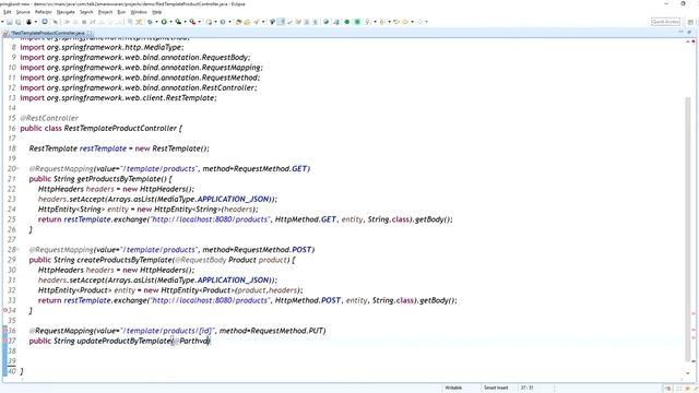 Consuming a RESTful Web Service in Spring Boot | Rest Template смотреть онлайн