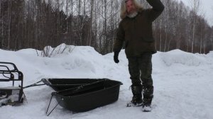 Мотобуксировщик МУЖИК ЛЮКС 600  - первый выезд